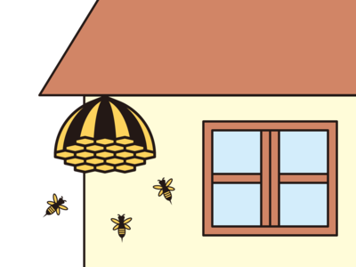 蜂の巣のイラスト